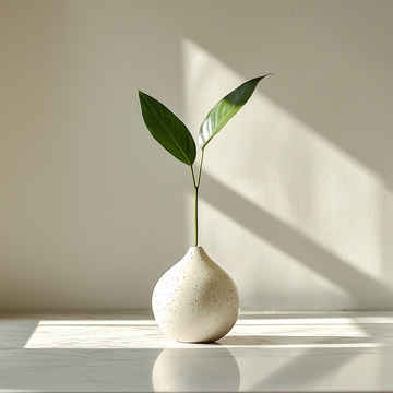 极简风格花瓶插花