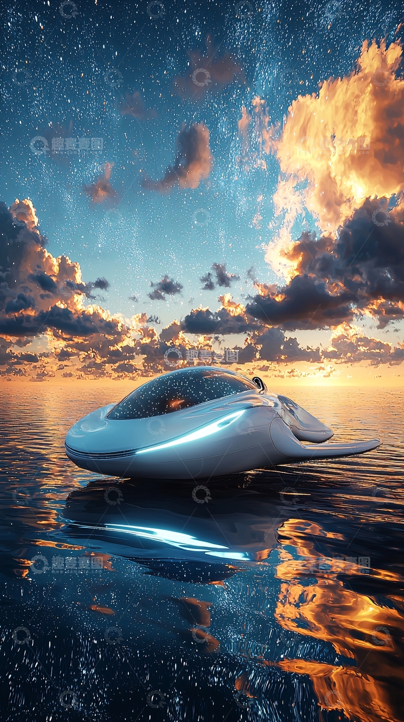 高清大图下载【趣麦麦图】未来科技感飞车