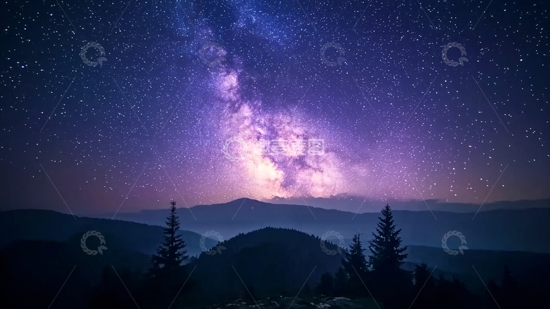 高清大图下载【趣麦麦图】星空银河