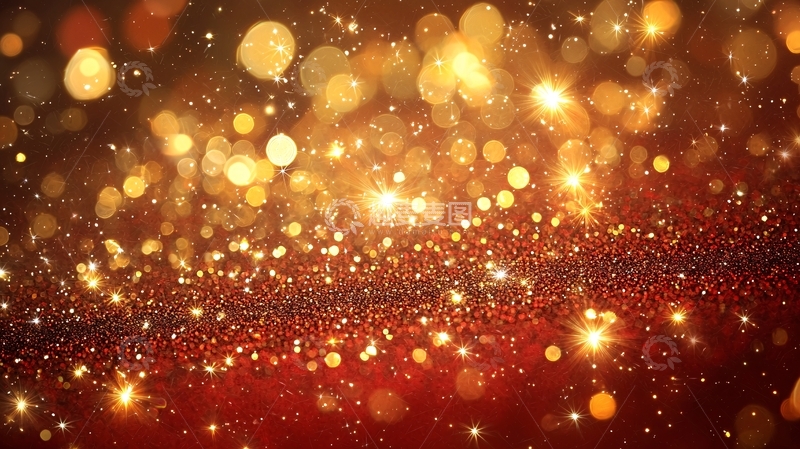 高清大图下载【趣麦麦图】金色闪光背景