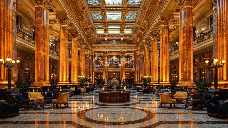 高清大图下载【趣麦麦图】奢华酒店大堂14