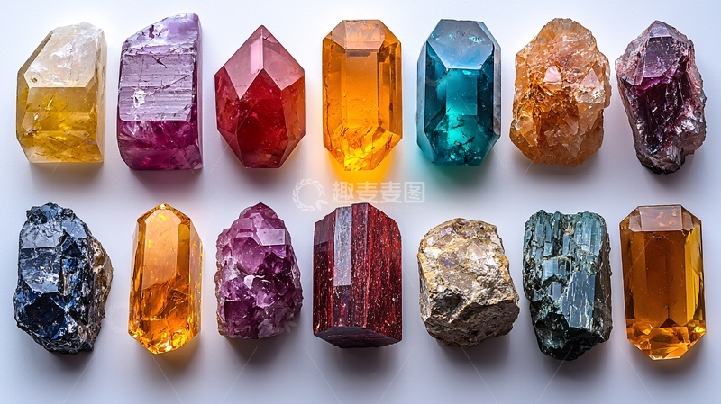 高清大图下载【趣麦麦图】彩色宝石集合