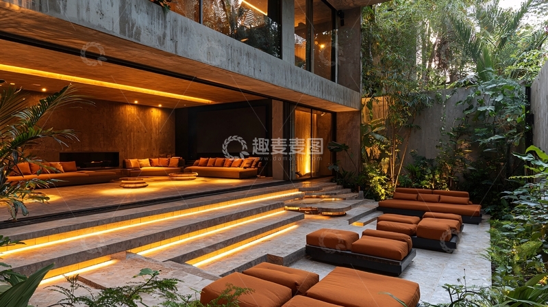 高清大图下载【趣麦麦图】现代风格庭院别墅
