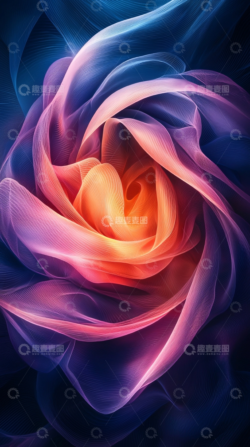 高清大图下载【趣麦麦图】抽象艺术漩涡
