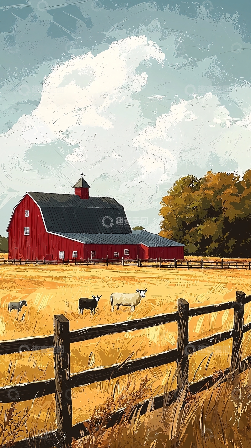 高清大图下载【趣麦麦图】红色谷仓