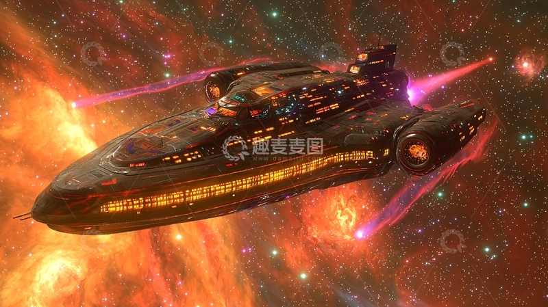 高清大图下载【趣麦麦图】宇宙飞船