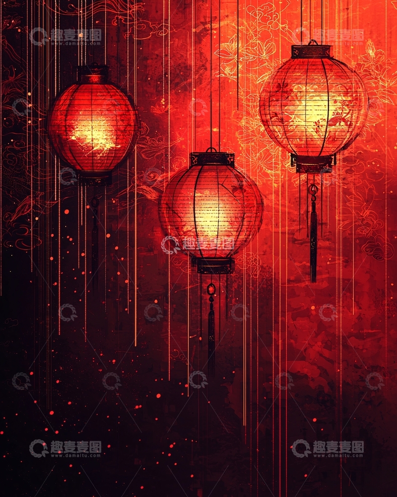 高清大图下载【趣麦麦图】红灯笼