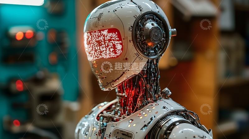 高清大图下载【趣麦麦图】未来科技感机器人