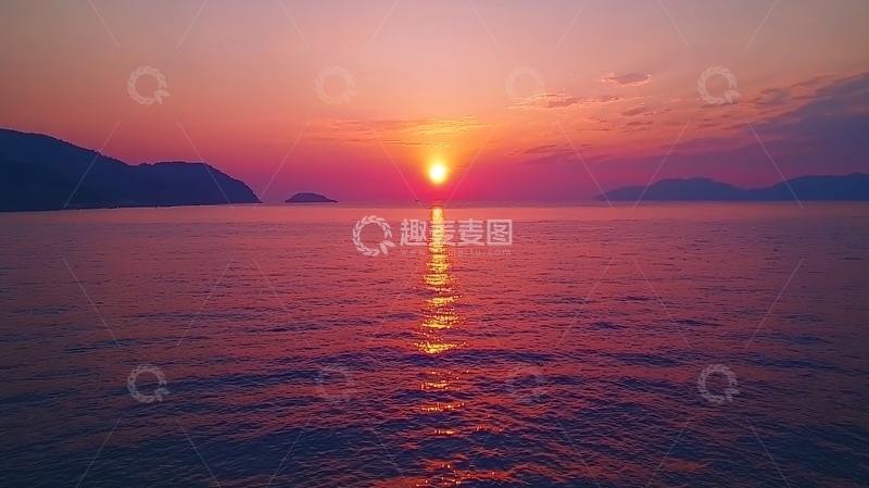 高清大图下载【趣麦麦图】海上日出
