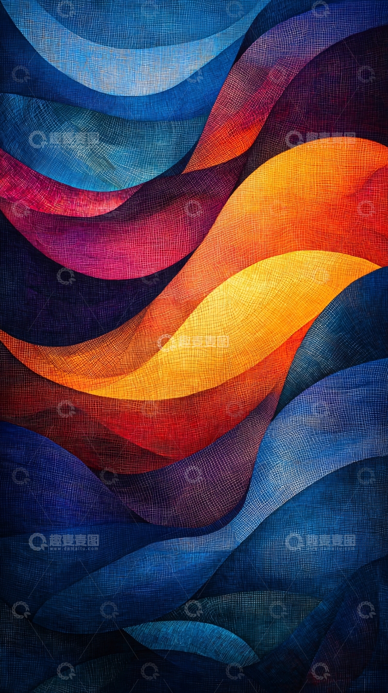 高清大图下载【趣麦麦图】抽象波浪