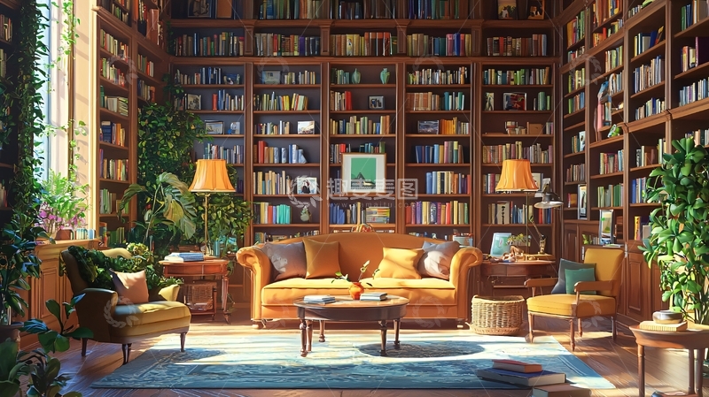 高清大图下载【趣麦麦图】书房