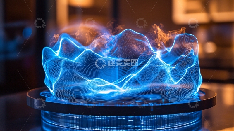 高清大图下载【趣麦麦图】蓝色火焰