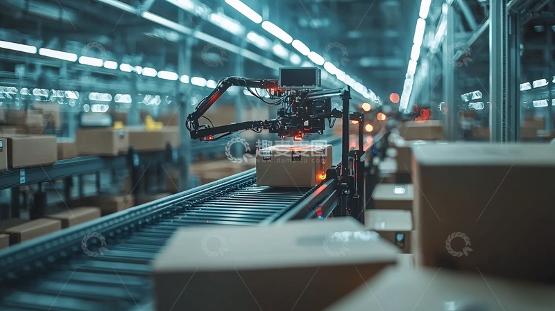 高清大图下载【趣麦麦图】自动化物流仓库