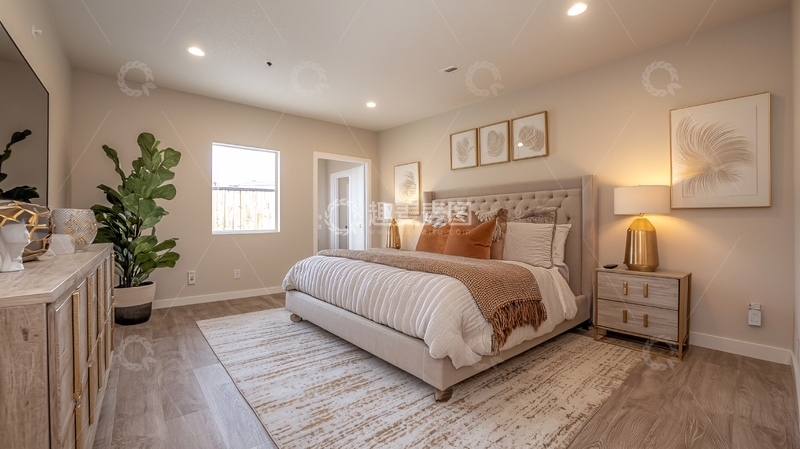 高清大图下载【趣麦麦图】现代简约卧室21