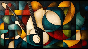 抽象几何艺术画