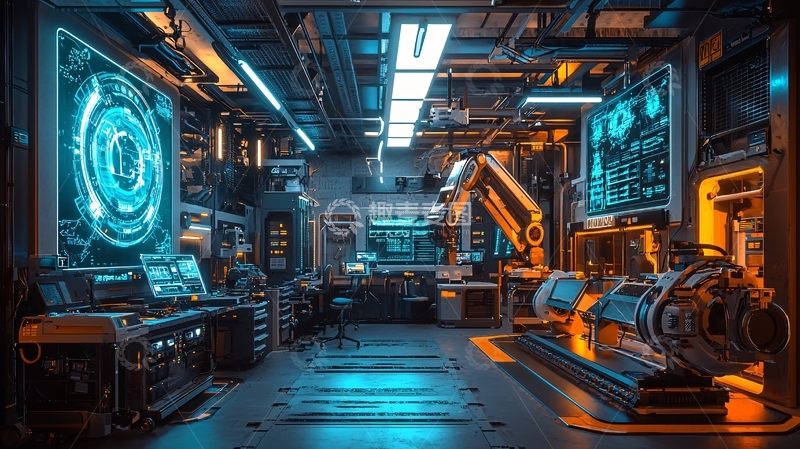 高清大图下载【趣麦麦图】未来科技实验室