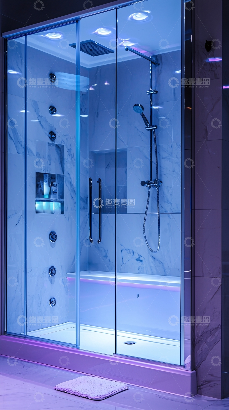 高清大图下载【趣麦麦图】高端智能淋浴房