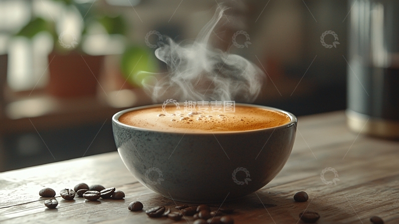 高清大图下载【趣麦麦图】热气腾腾的咖啡杯