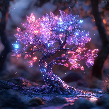 晶莹剔透的宝石树