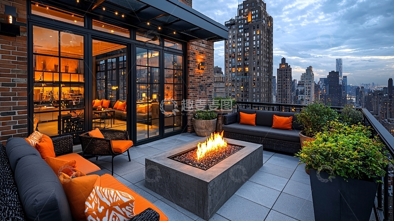 高清大图下载【趣麦麦图】城市景观露台