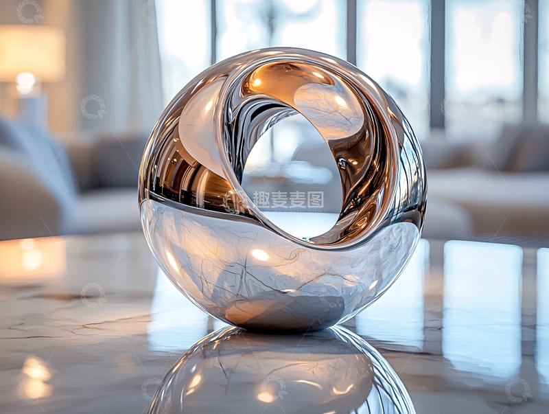 高清大图下载【趣麦麦图】抽象金属雕塑