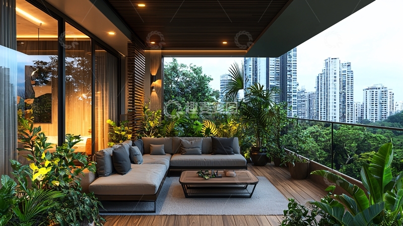 高清大图下载【趣麦麦图】现代阳台设计