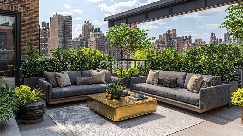 高清大图下载【趣麦麦图】屋顶花园景观设计