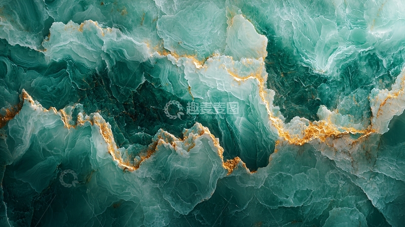 高清大图下载【趣麦麦图】碧绿色大理石纹理