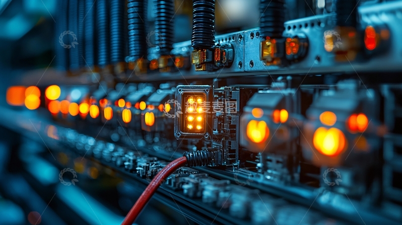 高清大图下载【趣麦麦图】科技感服务器设备细节