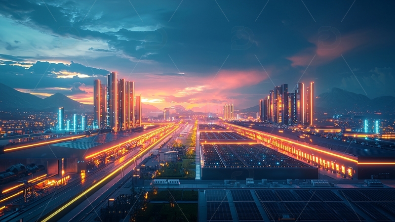 高清大图下载【趣麦麦图】未来城市夜景16