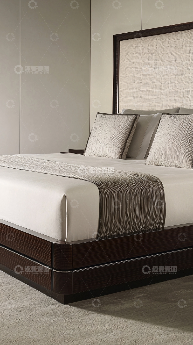 高清大图下载【趣麦麦图】现代简约床