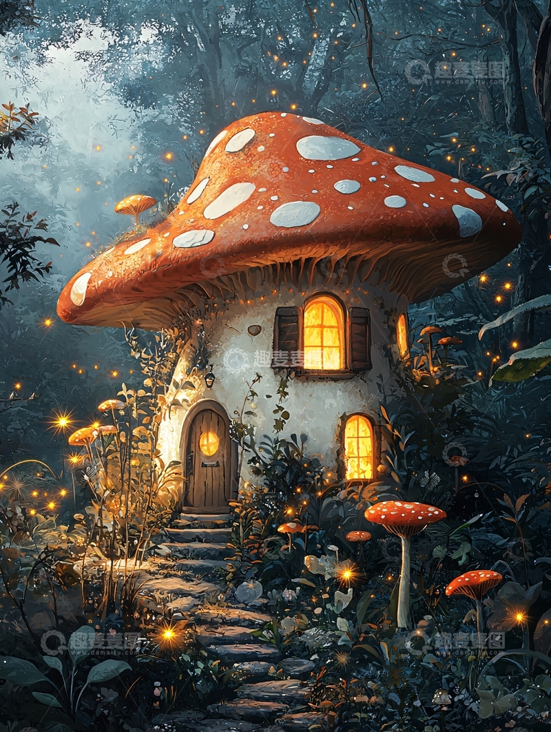 高清大图下载【趣麦麦图】童话蘑菇屋
