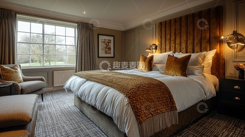 高清大图下载【趣麦麦图】高级酒店卧室