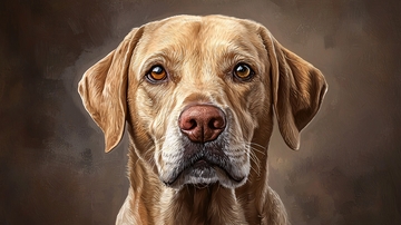 拉布拉多犬写实肖像