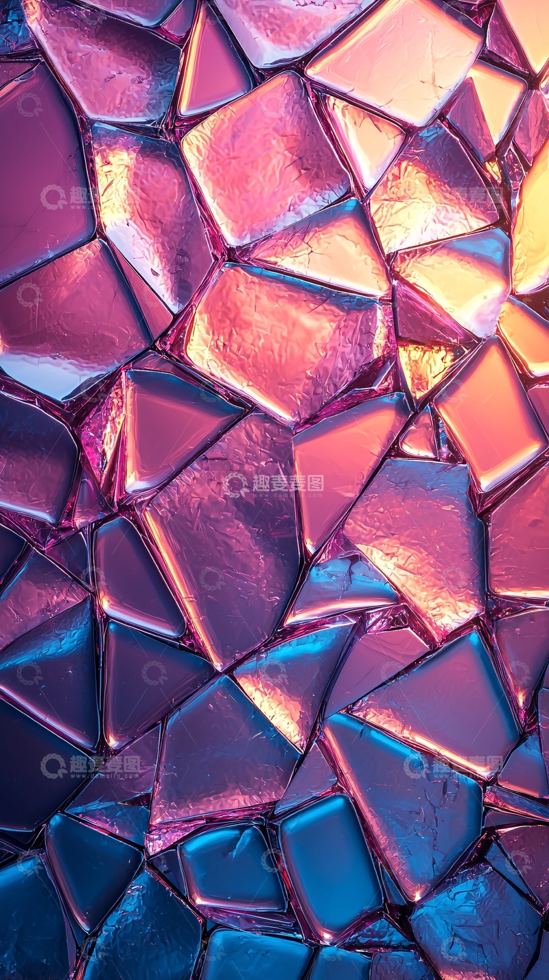 高清大图下载【趣麦麦图】不规则几何体闪耀