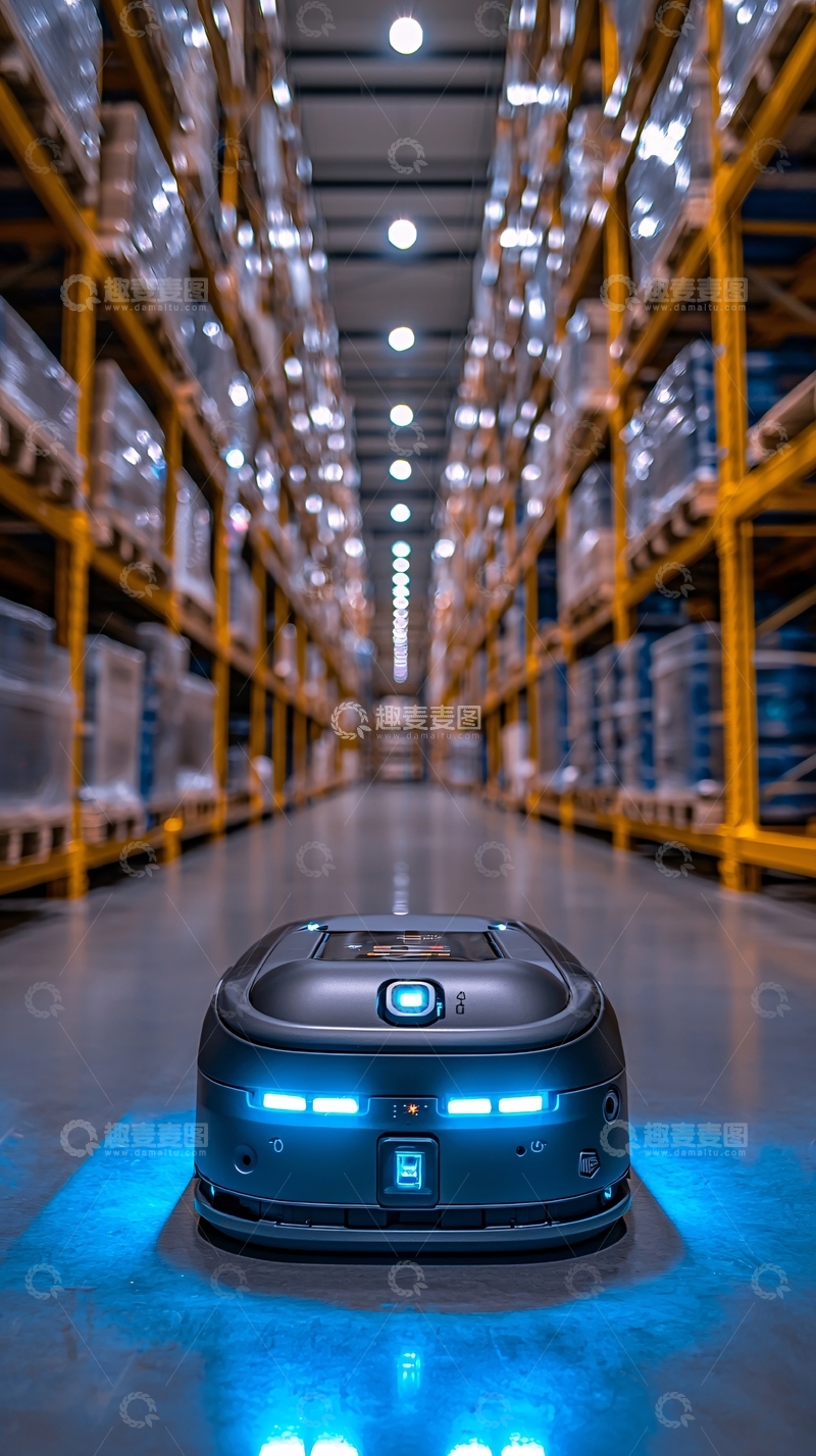 高清大图下载【趣麦麦图】仓库机器人