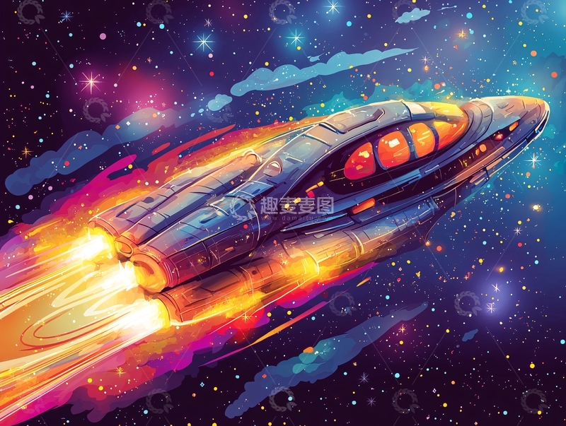 高清大图下载【趣麦麦图】宇宙飞船