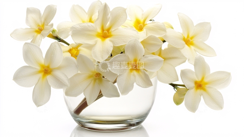 高清大图下载【趣麦麦图】白花插花