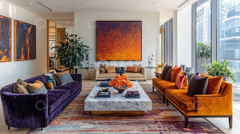 高清大图下载【趣麦麦图】现代简约客厅