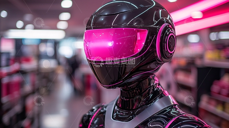 高清大图下载【趣麦麦图】未来科技感机器人