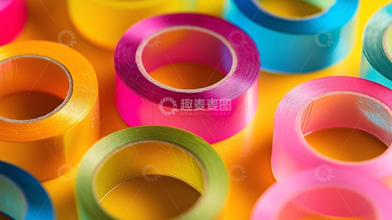 高清大图下载【趣麦麦图】彩色胶带卷