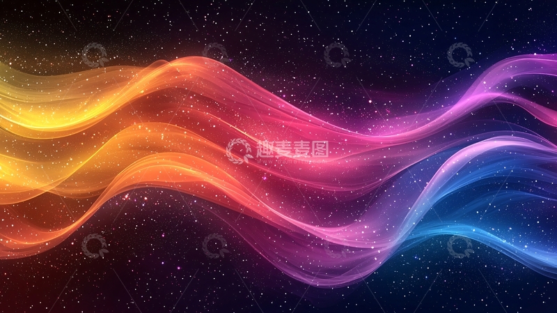 高清大图下载【趣麦麦图】彩色光波纹