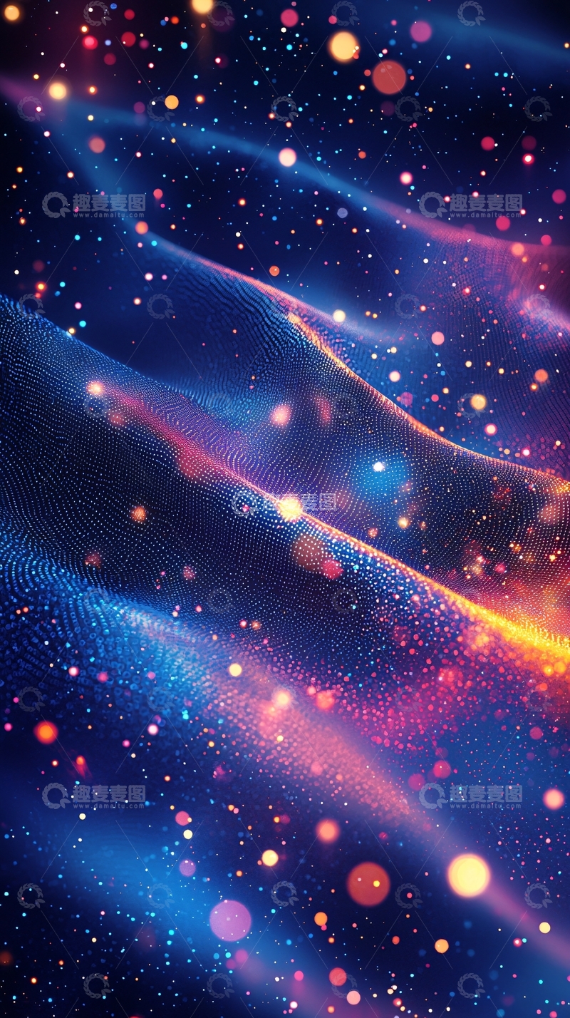 高清大图下载【趣麦麦图】蓝色波浪