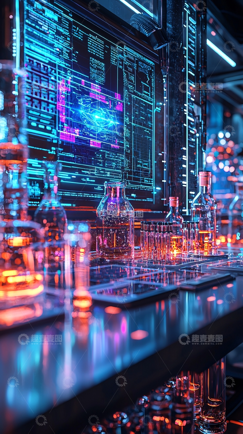 高清大图下载【趣麦麦图】科技实验室