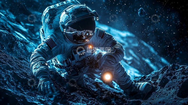 高清大图下载【趣麦麦图】宇宙航天员