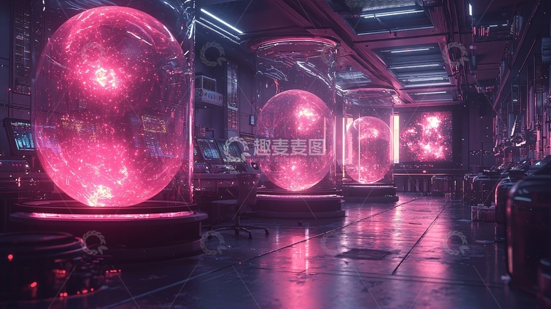 高清大图下载【趣麦麦图】未来科技感实验室