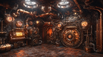 蒸汽朋克风格地下室