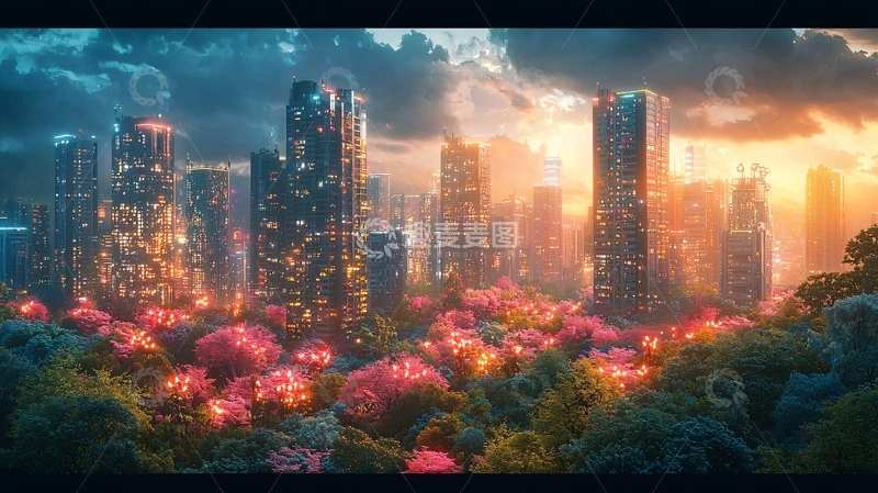 高清大图下载【趣麦麦图】未来都市