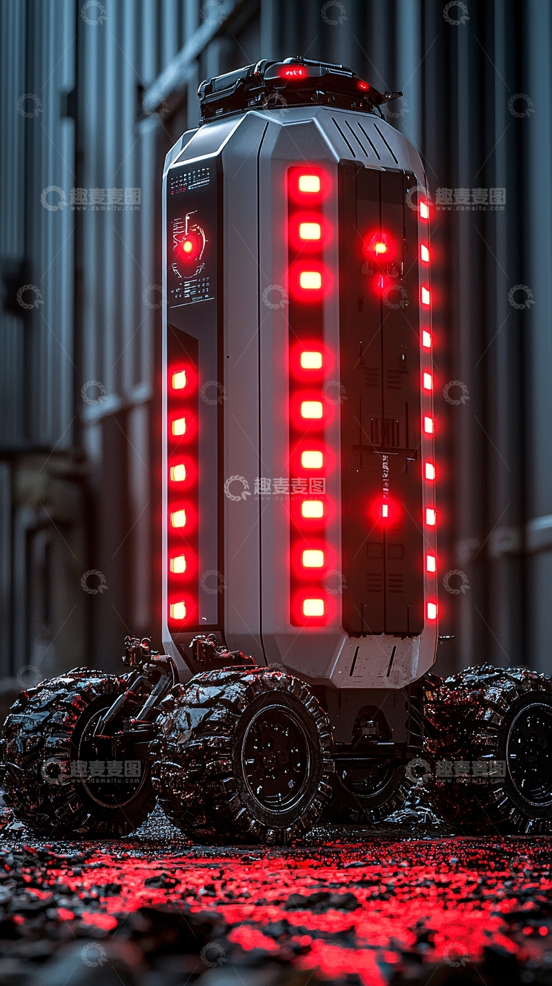 高清大图下载【趣麦麦图】未来科技感机器人