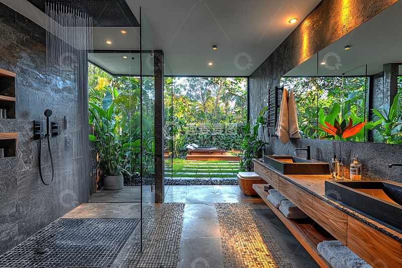 高清大图下载【趣麦麦图】现代风格浴室设计